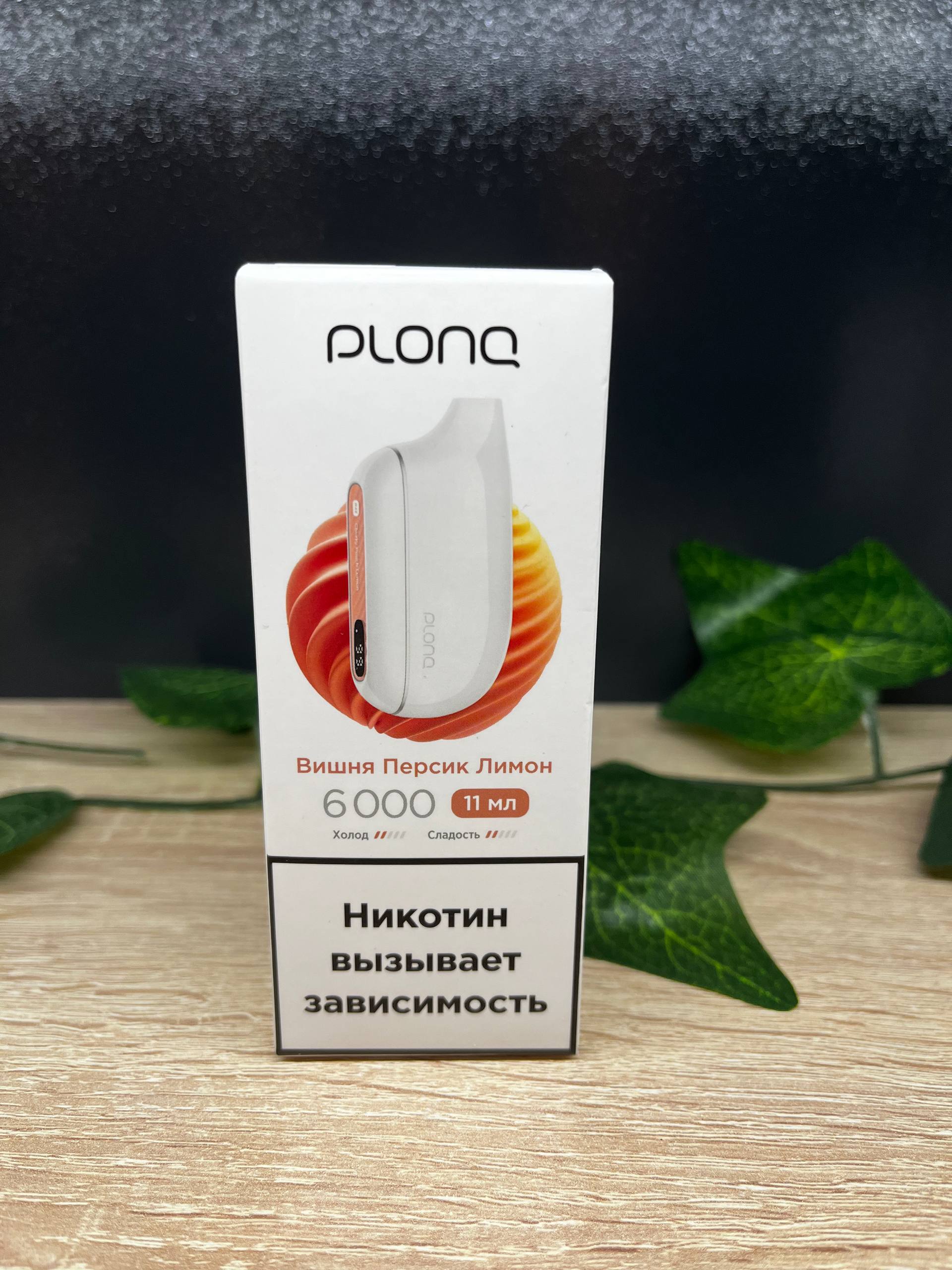 ЭСДН Plonq MAX 6000 Вишня Персик Лимон